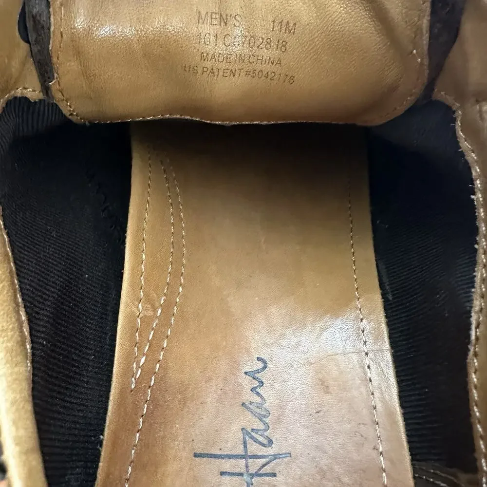 Cole Haan Men’s Air Griffin Brown Leather Casual Lace-Up Shoes‎ Size 11